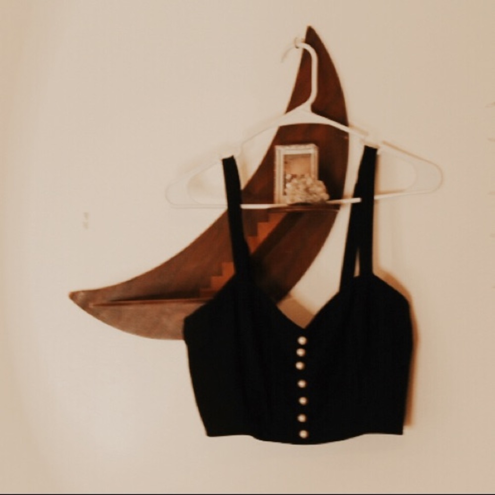 Black crop top